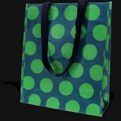 Rex London Shopping bag - Spotlight green on blue New