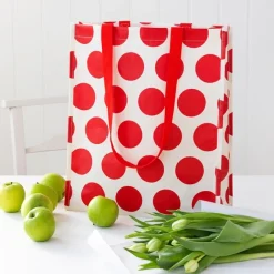 Rex London Shopping bag - Spotlight red on white Hot