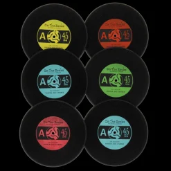 Rex London Silicone coasters (set of 6) - Vinyl record Discount