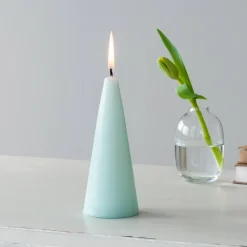 Rex London Small cone candle - Mint Green Clearance