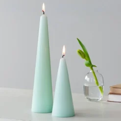 Rex London Small cone candle - Mint Green Clearance
