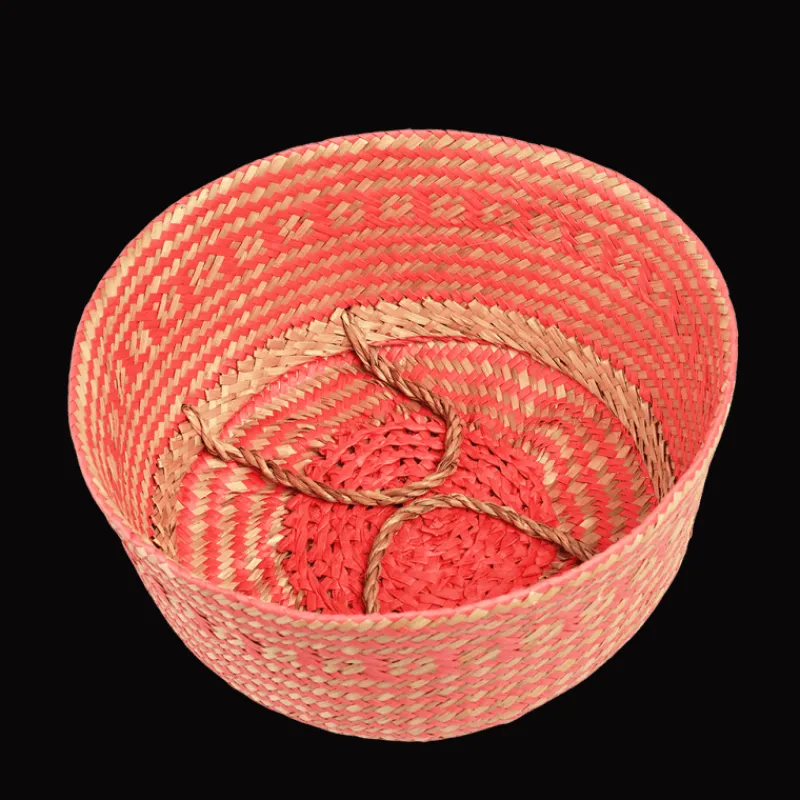 Rex London Small seagrass belly basket - Coral Online