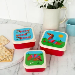 Rex London Snack boxes (set of 3) - Sunny Sausage Dog Clearance