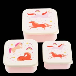 Rex London Snack boxes (set of 3) - Unicorn Sale
