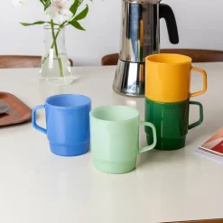 Rex London Stacking glass coffee cup 280ml - Light topaz Sale