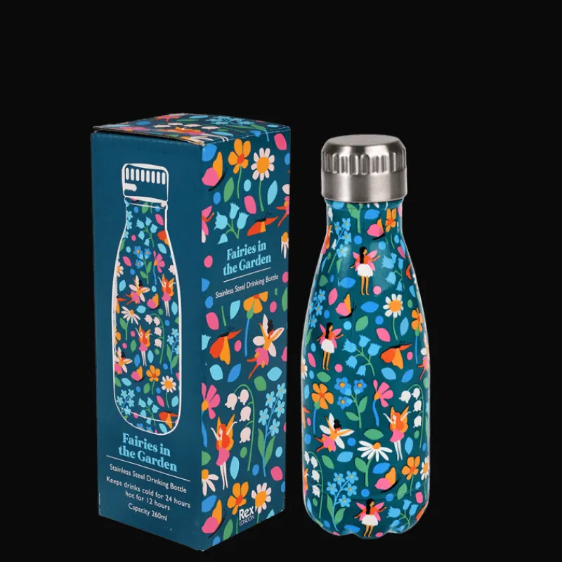 Rex London Stainless steel bottle 260ml - Fairies in the Garden Clearance