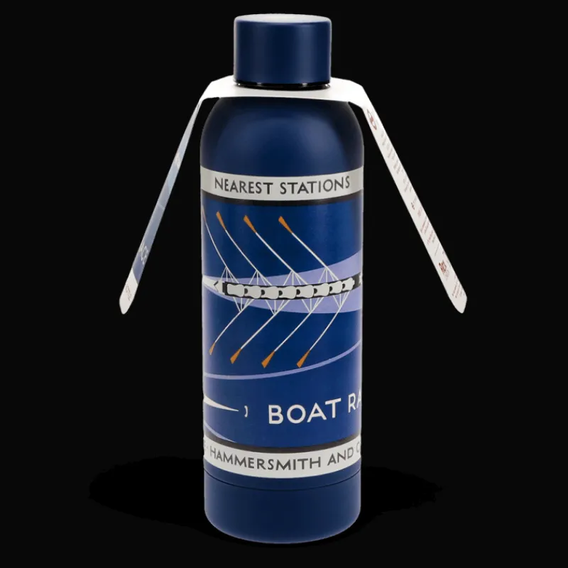 Rex London Stainless steel bottle 500ml - TfL Vintage Poster "Boat Race" Fashion