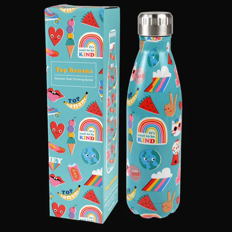 Rex London Stainless steel bottle 500ml - Top Banana Discount