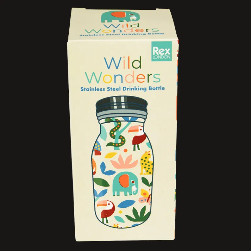 Rex London Stainless steel bottle 250ml - Wild Wonders Hot