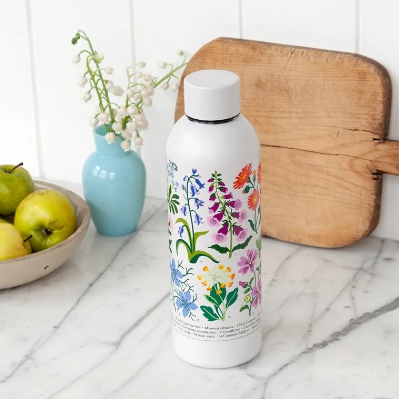 Rex London Stainless steel bottle 500ml - Wild Flowers Sale