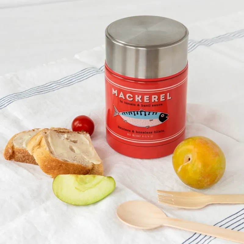 Rex London Stainless steel food flask (450 ml) - Fish MACKEREL Discount