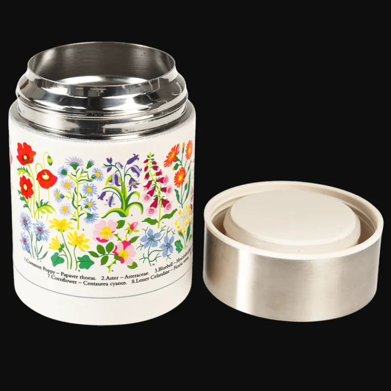 Rex London Stainless steel food flask (450 ml) - Wild Flowers Discount