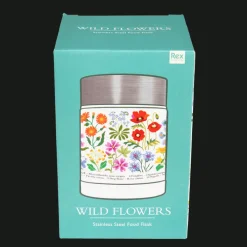 Rex London Stainless steel food flask (450 ml) - Wild Flowers Discount