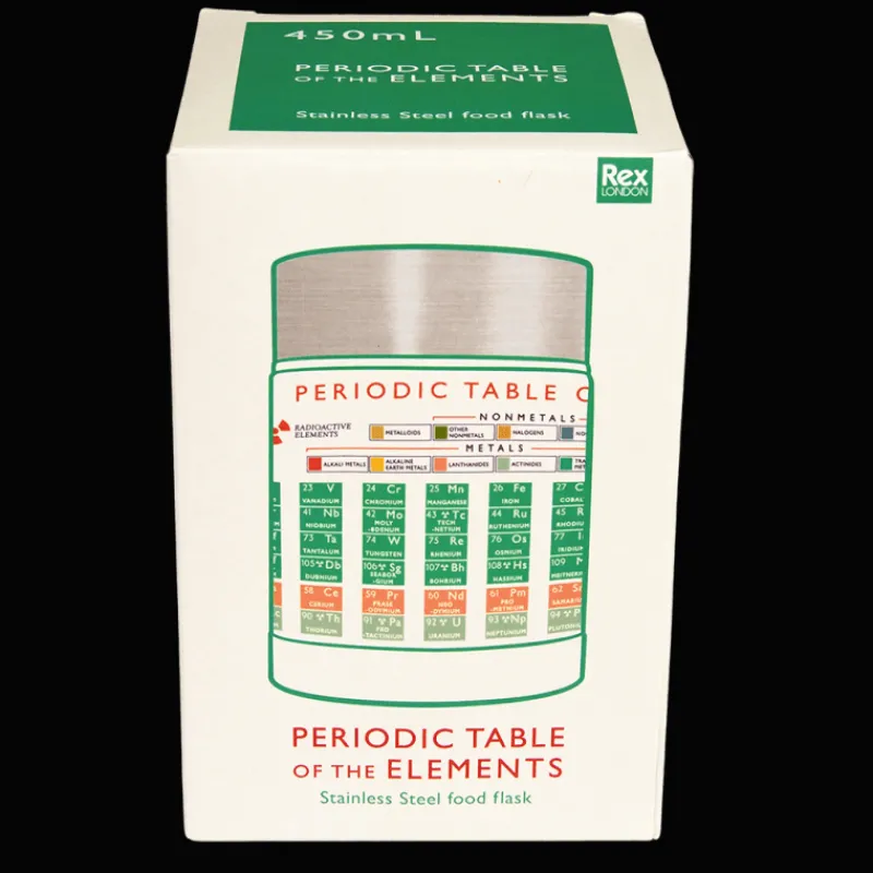 Rex London Stainless steel food flask (450 ml) - Periodic Table Outlet