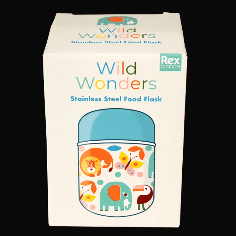 Rex London Stainless steel food flask (280 ml) - Wild Wonders Sale