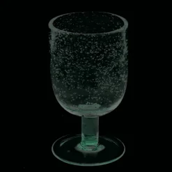 Rex London Stemmed Hand blown bubble glass - Blue Sale