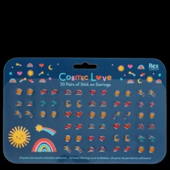 Rex London Stick on earrings (30 pairs) - Cosmic Love Discount