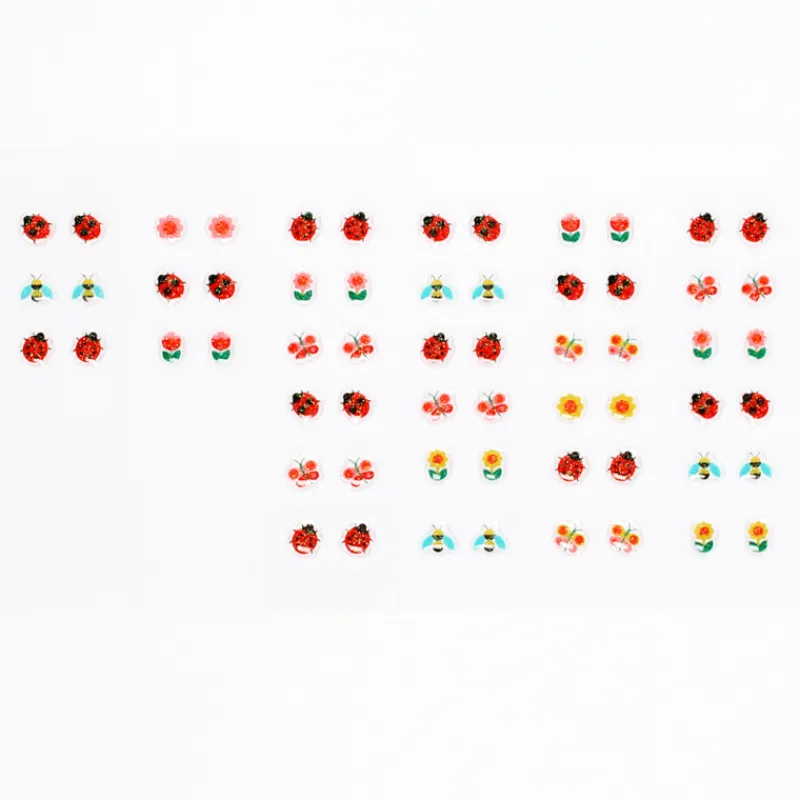 Rex London Stick on earrings (30 pairs) - Ladybird Clearance