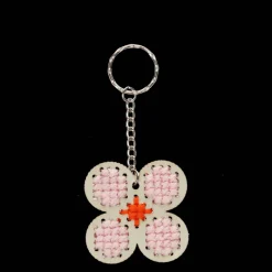Rex London Stitch your own wooden keyring - Daisy Best