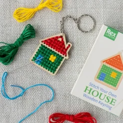 Rex London Stitch your own wooden keyring - House Fashion
