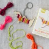 Rex London Stitch your own wooden keyring - Sausage Dog Hot