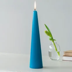 Rex London Tall cone candle - Dark blue Hot