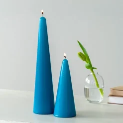 Rex London Tall cone candle - Dark blue Hot