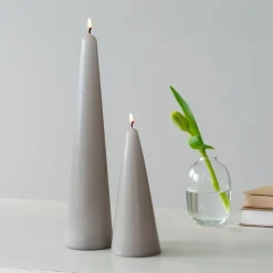 Rex London Tall cone candle - Light grey Hot
