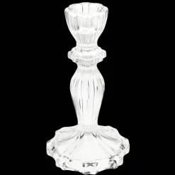 Rex London Tall glass candle holder - Clear Hot