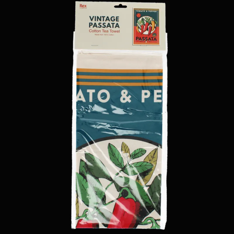 Rex London Tea towel - Vintage Passata Clearance