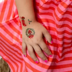 Rex London Temporary tattoos - Festive Sausage Dog Fashion
