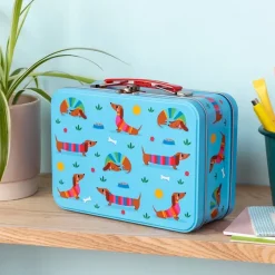 Rex London Tin case - Sunny Sausage Dog Fashion