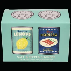 Rex London Tin salt and pepper shakers - LEMONS & HARISSA New