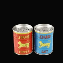 Rex London Tin salt and pepper shakers - LEOPARD Best