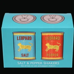 Rex London Tin salt and pepper shakers - LEOPARD Best
