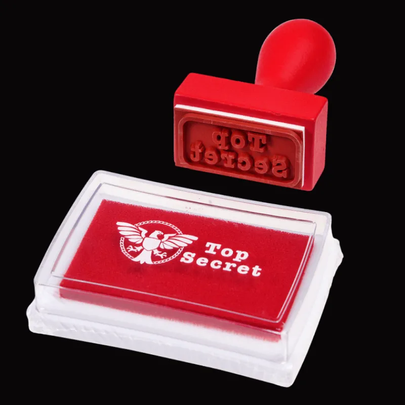 Rex London Top Secret stamp and ink set - Secret Agent Hot