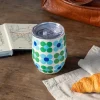 Rex London Travel cup 350ml - Blue and green Daisy Discount