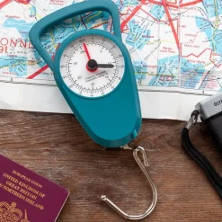 Rex London Travel scales with tape measure - Petrol blue Clearance