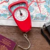 Rex London Travel scales with tape measure - Red Outlet