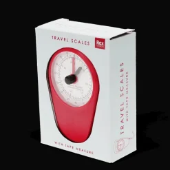 Rex London Travel scales with tape measure - Red Outlet