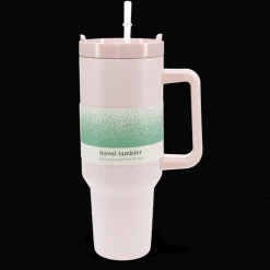 Rex London Travel tumbler with handle (1.2Ltr) - Light pink Outlet