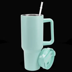 Rex London Travel tumbler with handle (1.2Ltr) - Eggshell blue New