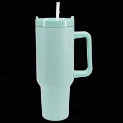 Rex London Travel tumbler with handle (1.2Ltr) - Eggshell blue New