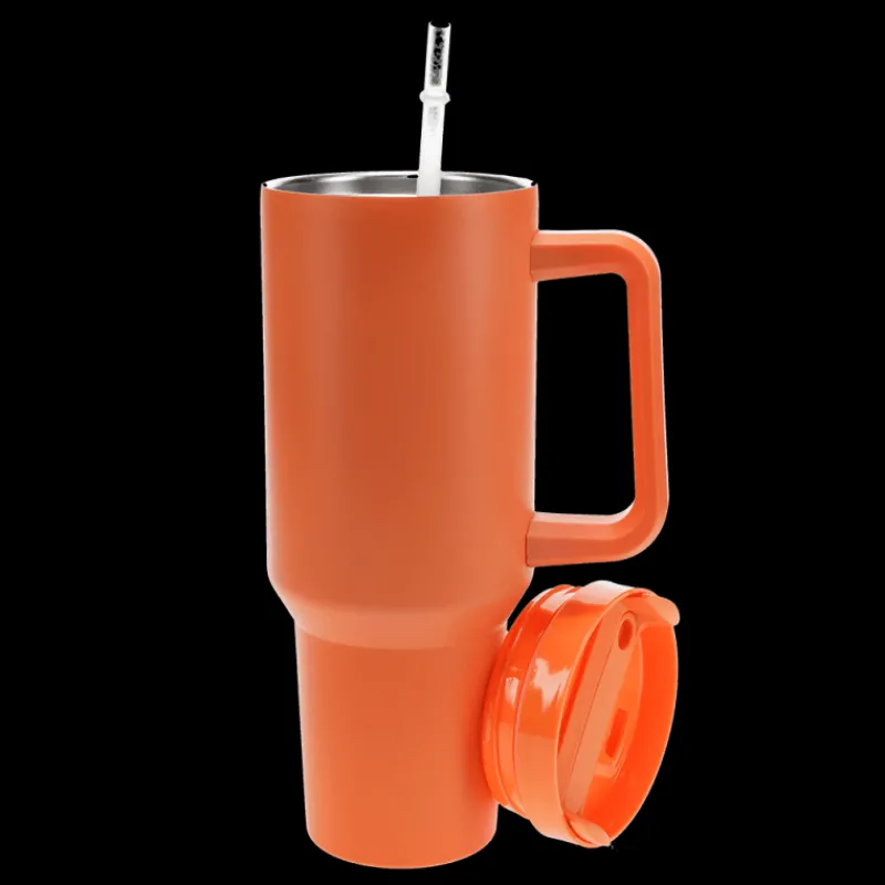 Rex London Travel tumbler with handle (1.2Ltr) - Orange Fashion
