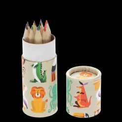 Rex London Tube of colouring pencils - Colourful Creatures Best