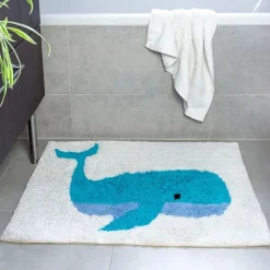 Rex London Tufted cotton bath mat - Whale Outlet