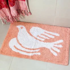 Rex London Tufted cotton bath mat - White dove Outlet