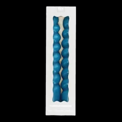Rex London Twisted candles (pack of 2) - Dark blue Fashion
