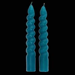 Rex London Twisted candles (pack of 2) - Dark blue Fashion