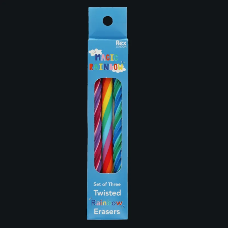 Rex London Twisted rainbow erasers (set of 3) Sale
